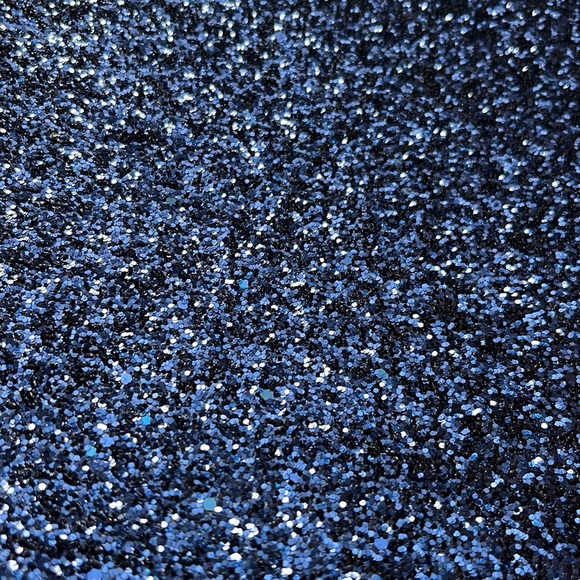 Faux Leather Sheet - Blue Sparkle - Picture 2 of 3